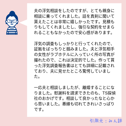 総合探偵社TSの口コミ・評判